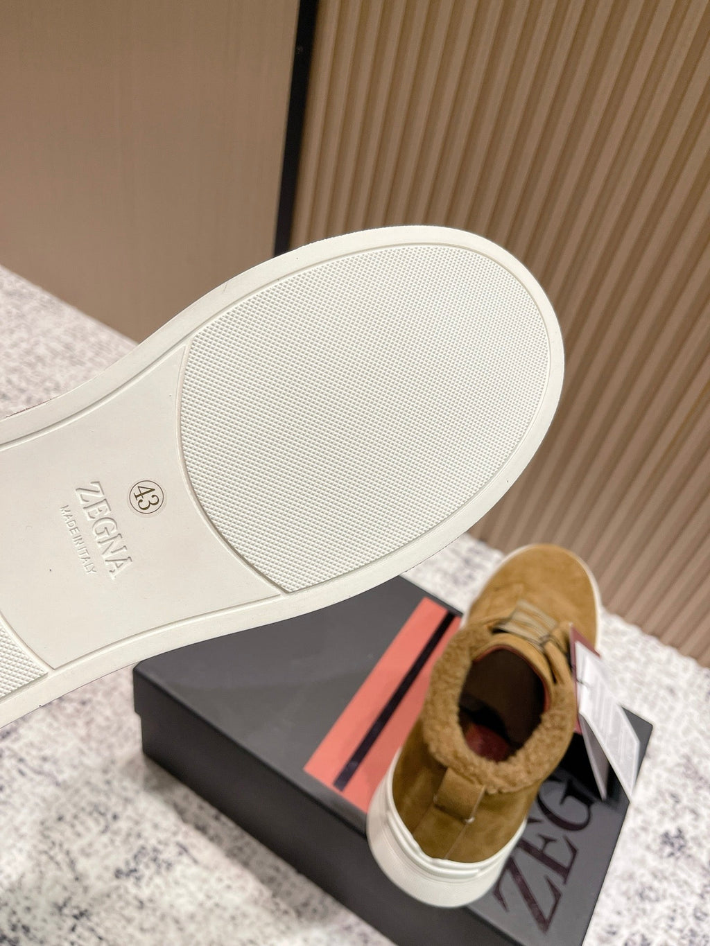 Zegna Triple Stitch High-Top Casual Shoes – 2025SS