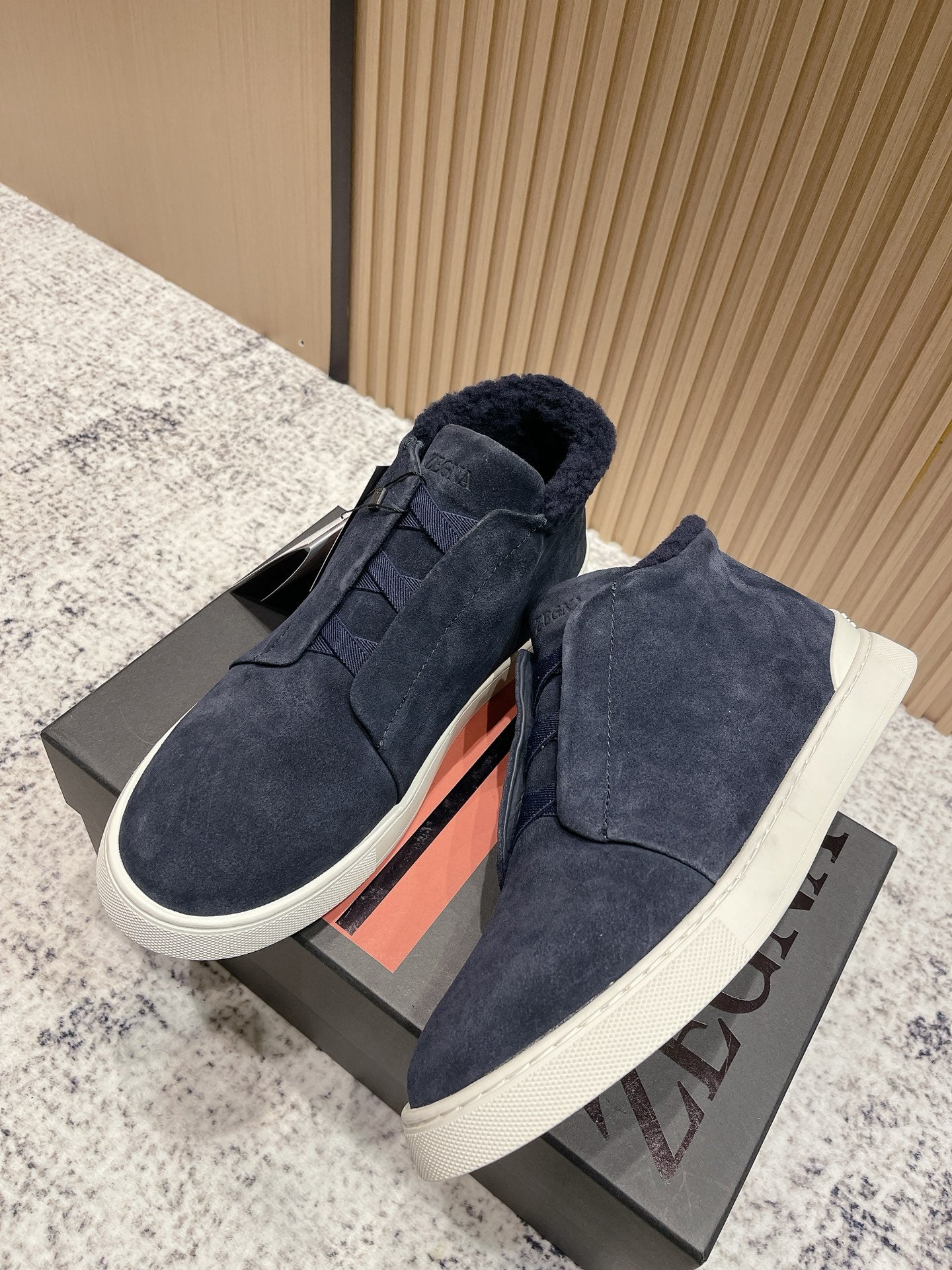Zegna Triple Stitch High-Top Casual Shoes – 2025SS
