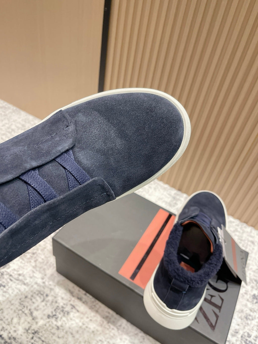 Zegna Triple Stitch High-Top Casual Shoes – 2025SS