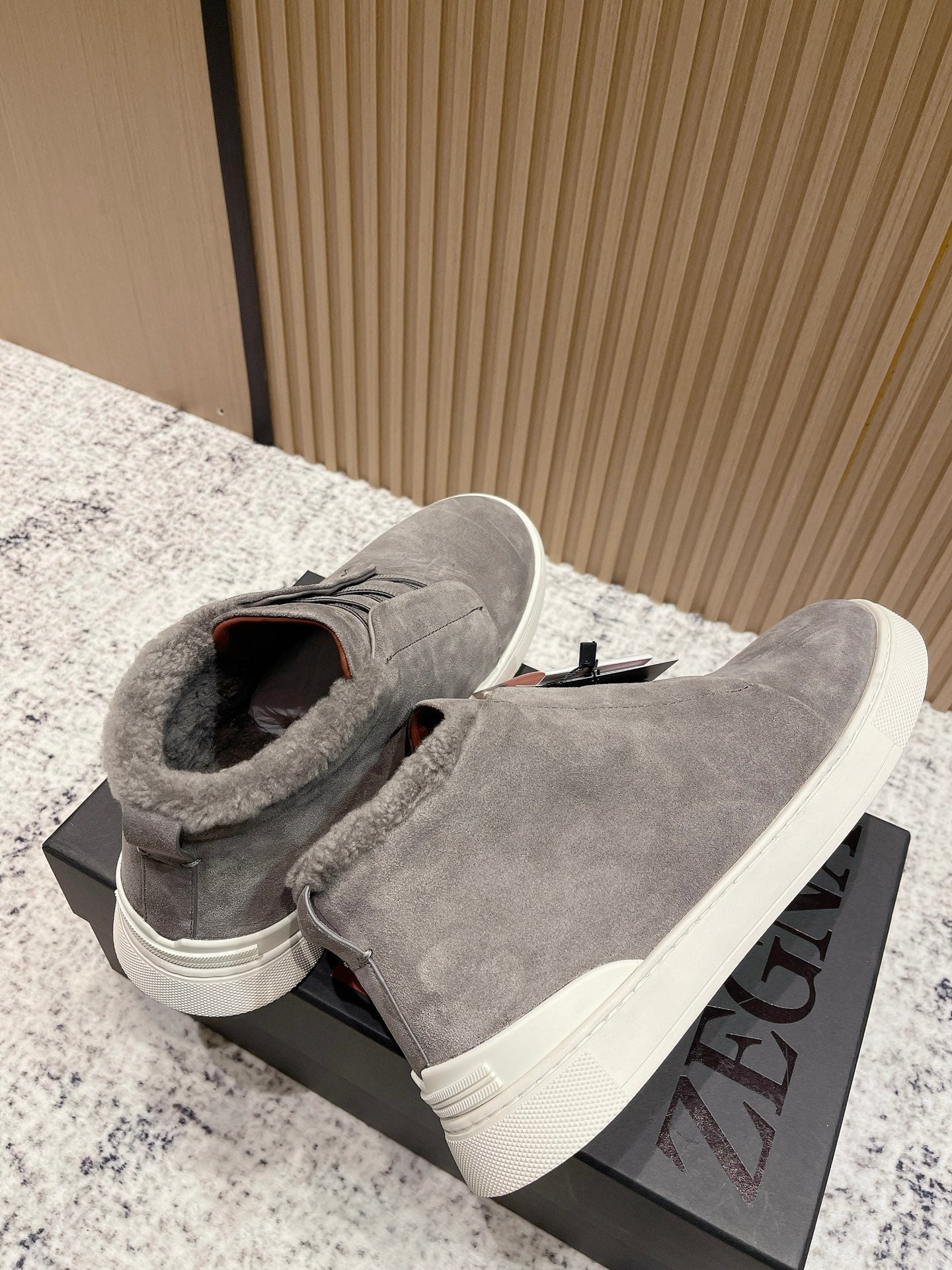 Zegna Triple Stitch High-Top Casual Shoes – 2025SS