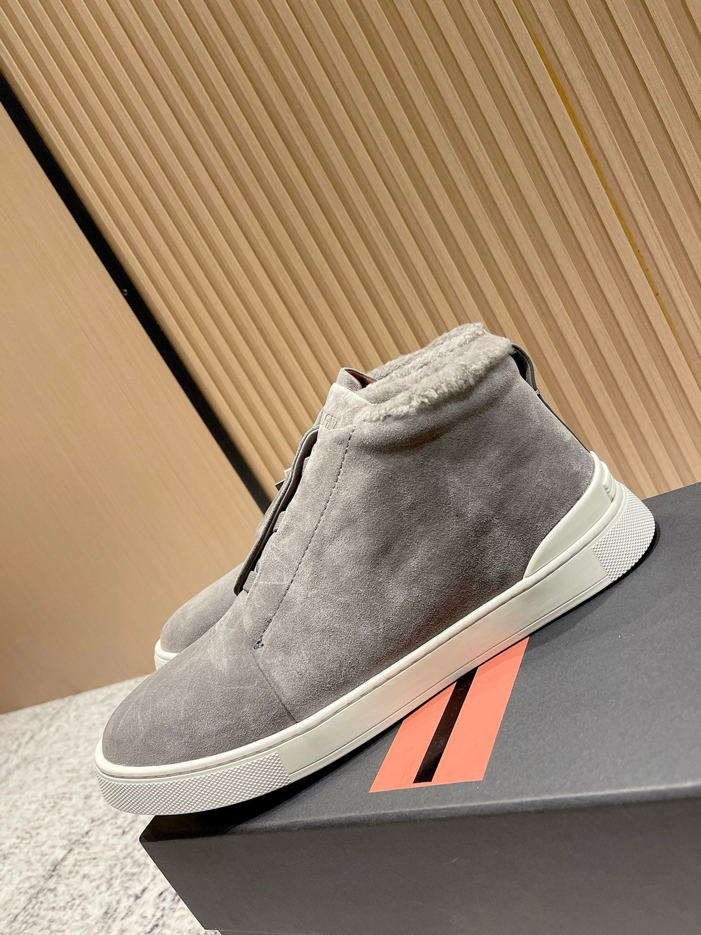 Zegna Triple Stitch High-Top Casual Shoes – 2025SS
