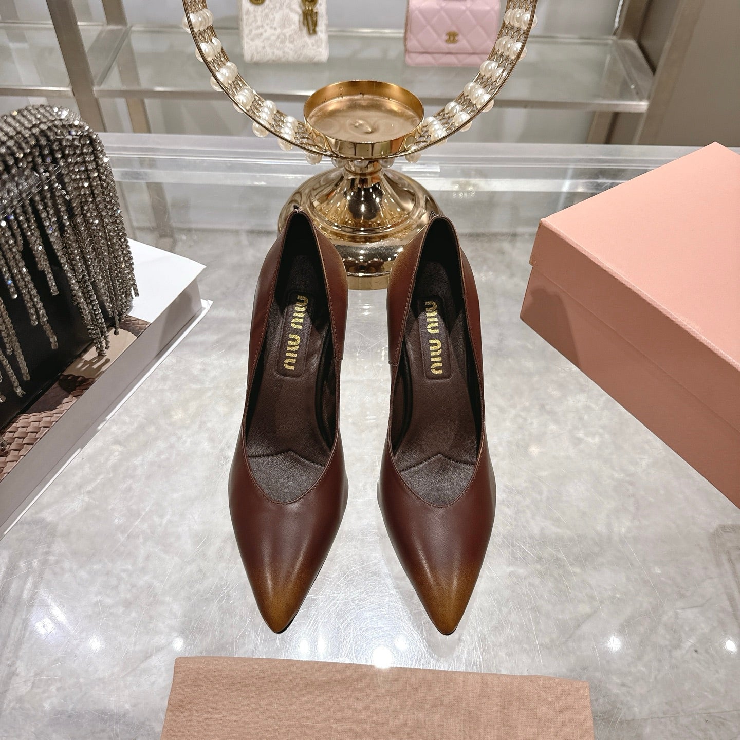 Miu Miu Pointed Toe Classic Pumps – Spring 2026 Collection