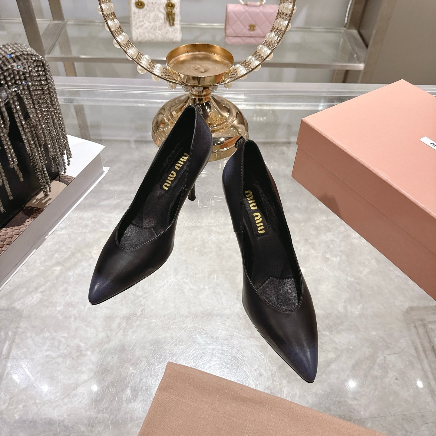 Miu Miu Pointed Toe Classic Pumps – Spring 2026 Collection