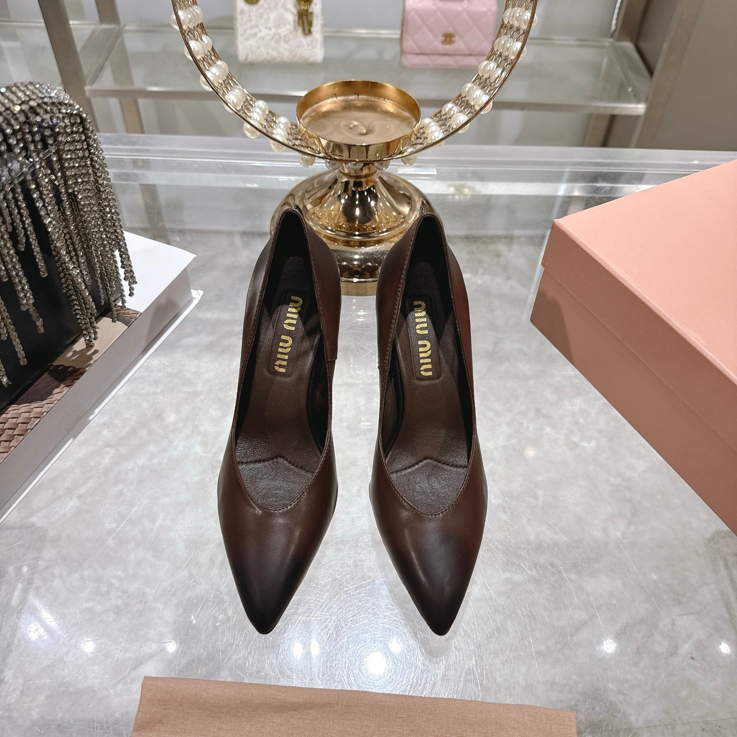 Miu Miu Pointed Toe Classic Pumps – Spring 2026 Collection